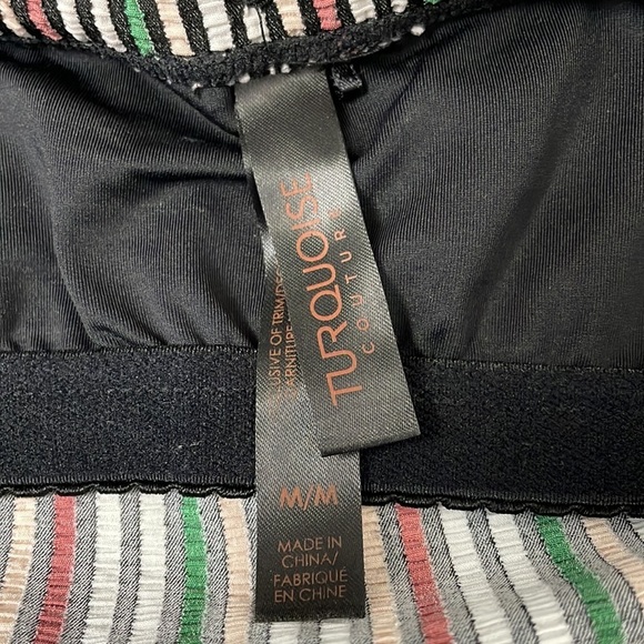 Turquoise Couture Strapless Swim Top NWOT - Picture 6 of 16